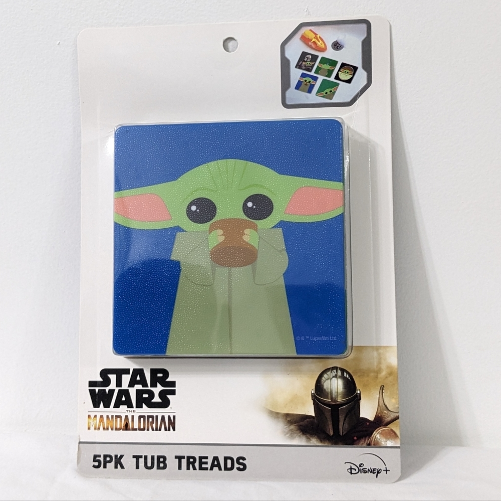 Star Wars The Mandalorian Bath Tub Treads, Set of 5, NEW